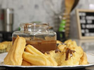 Churros y profiteroles